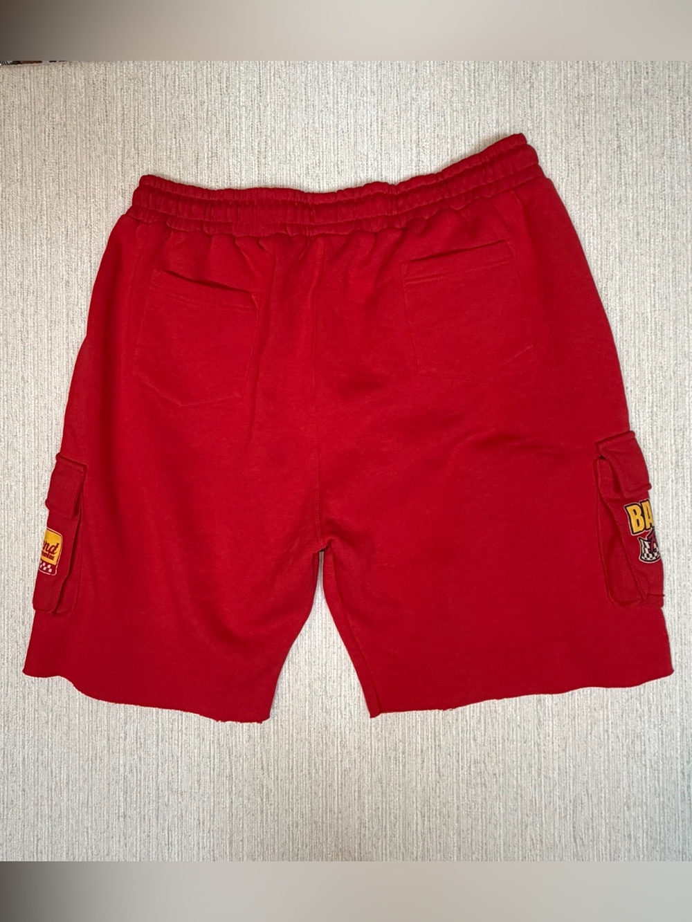 Backend Original Red Racing Team Athletic Cargo Shorts for Men - Picture 4 of 11
